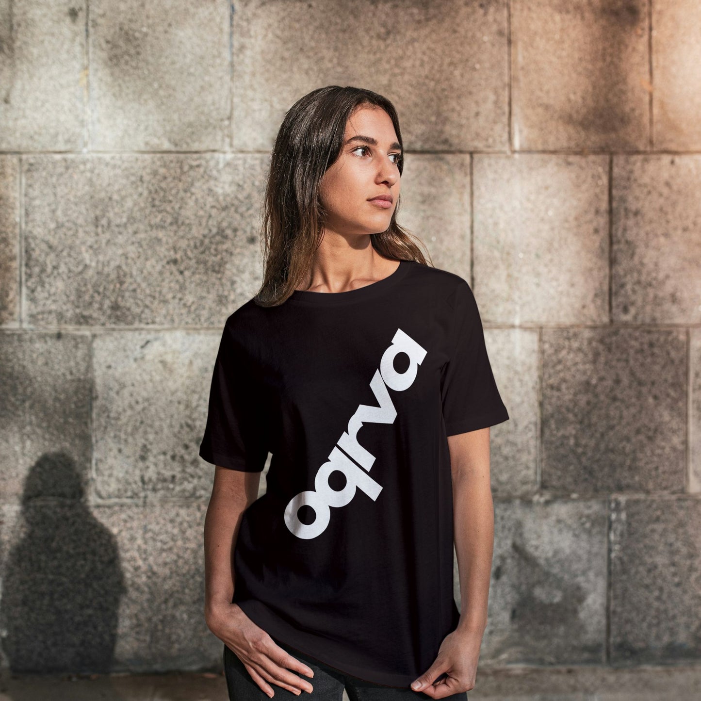 DIAGONAL Heavy Duty T-Shirt Front Logo WOMAN