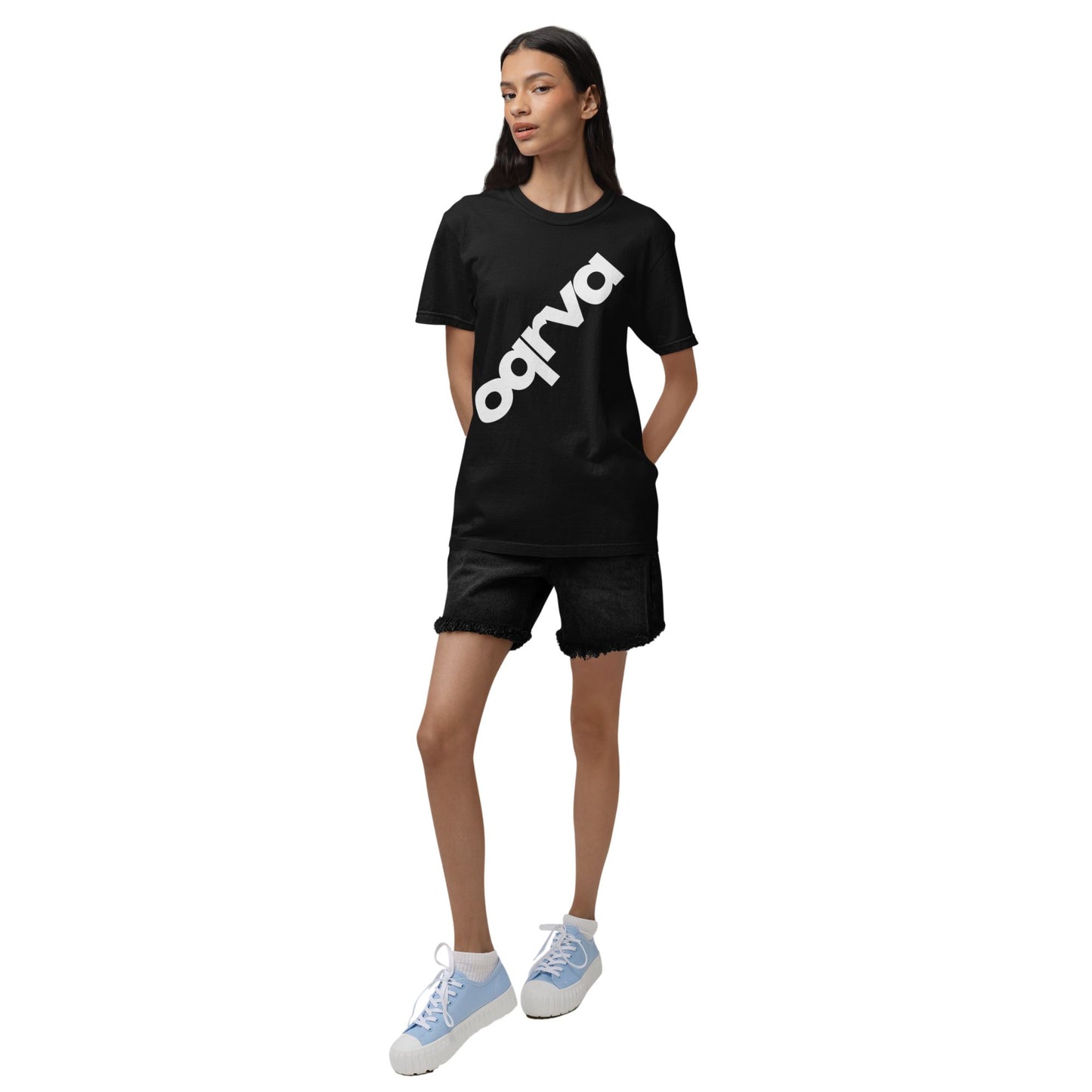 DIAGONAL Heavy Duty T-Shirt Front Logo WOMAN