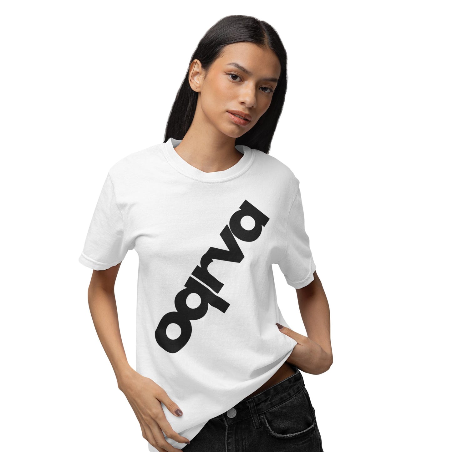 DIAGONAL Heavy Duty T-Shirt Front Logo WOMAN