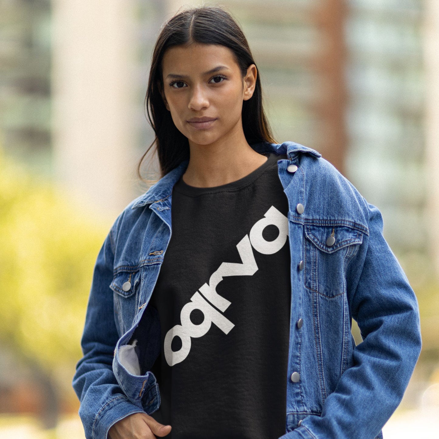 DIAGONAL Heavy Duty T-Shirt Front Logo WOMAN