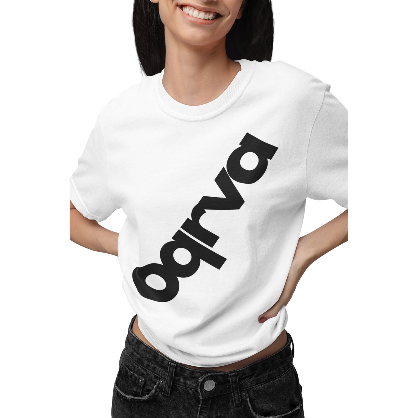 DIAGONAL Heavy Duty T-Shirt Front Logo WOMAN