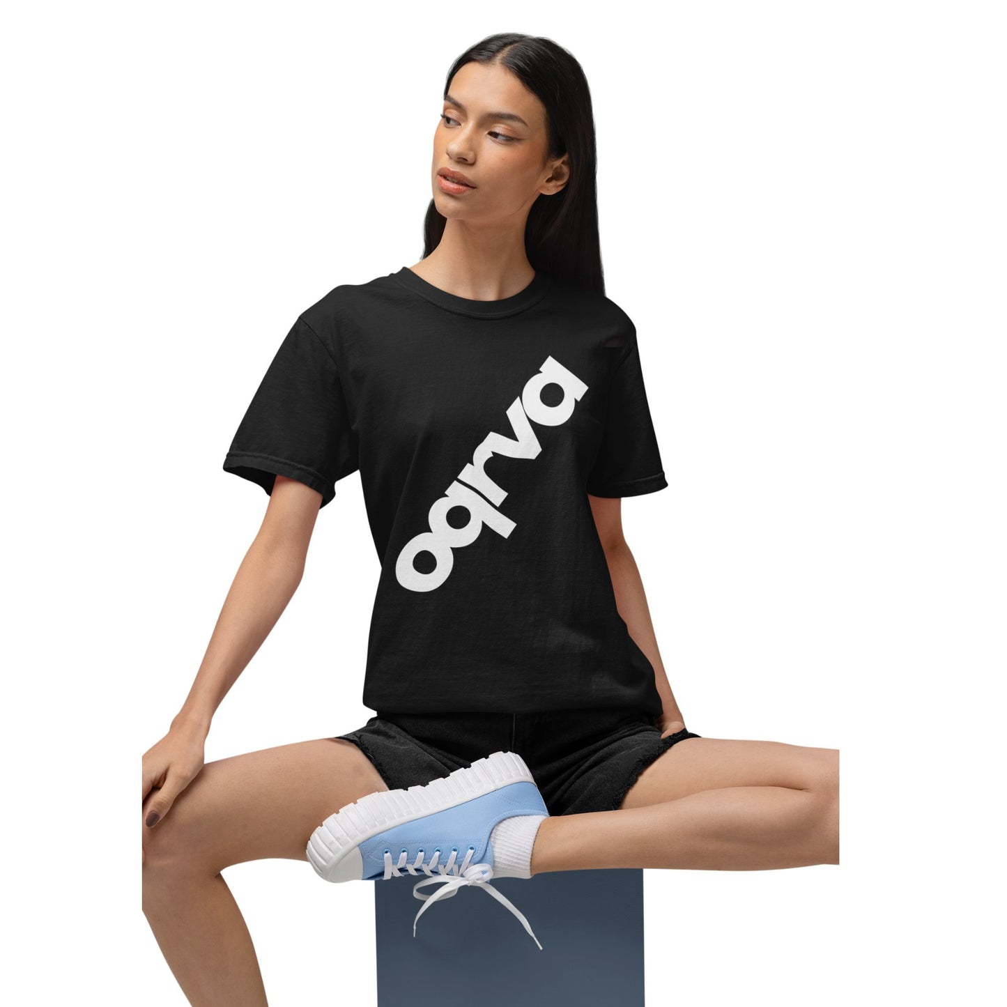 DIAGONAL Heavy Duty T-Shirt Front Logo WOMAN