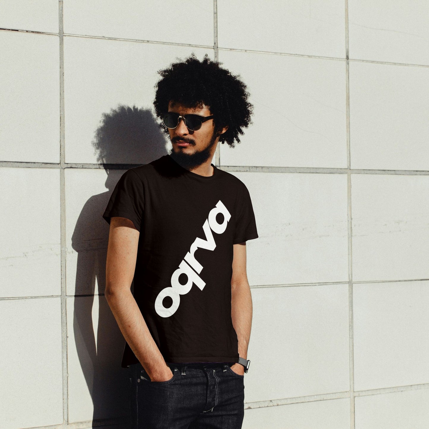 DIAGONAL Heavy Duty T-Shirt Front Logo MAN