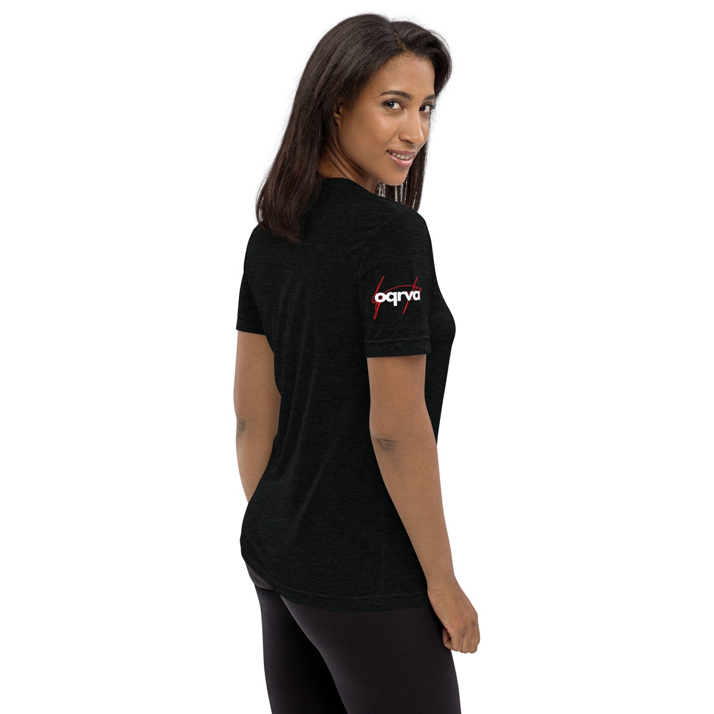 REALIST Heavy Duty T-Shirt Small Front and Sleeve Logo WOMAN
